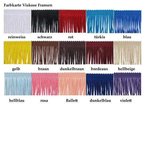 Fransen Schlaufen 15cm Viskose